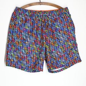 Bugatchi® Candy Beach Print Swim Trunks
